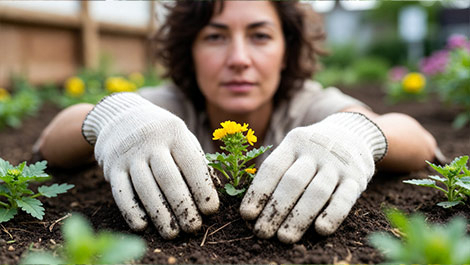Хлопчатобумажные перчатки для дома и дачи